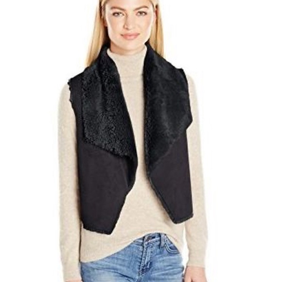 Jack by BB Dakota Faux Fur and Suede Vest - Picture 1 of 8